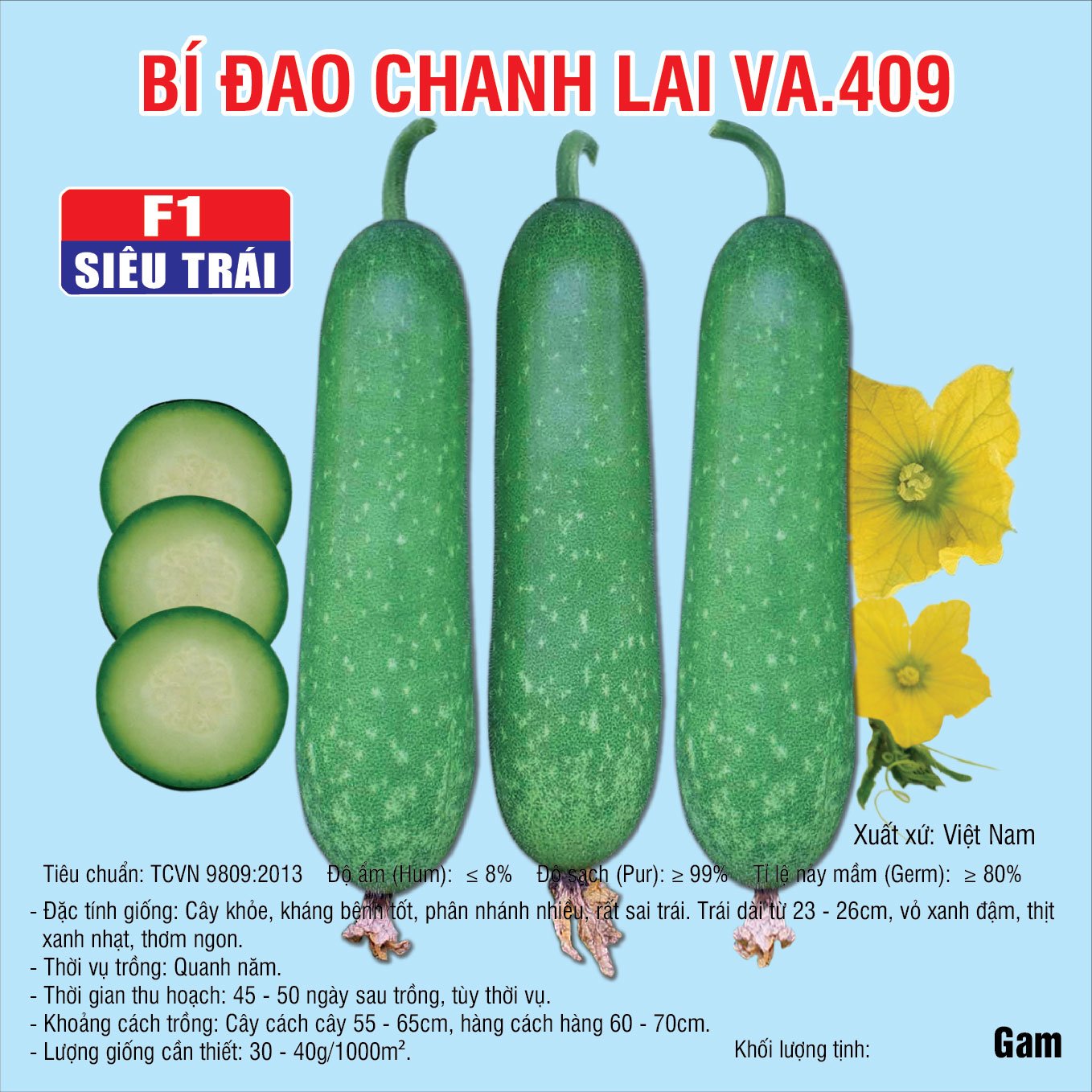 Bí đao chanh lai VA.409 – 2gram