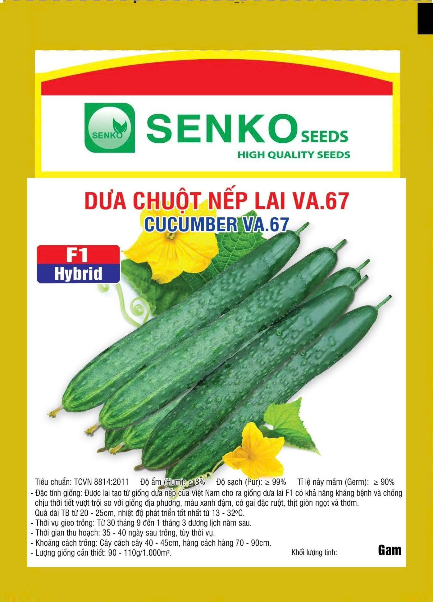 Dưa chuột nếp lai VA.67 - 10gram